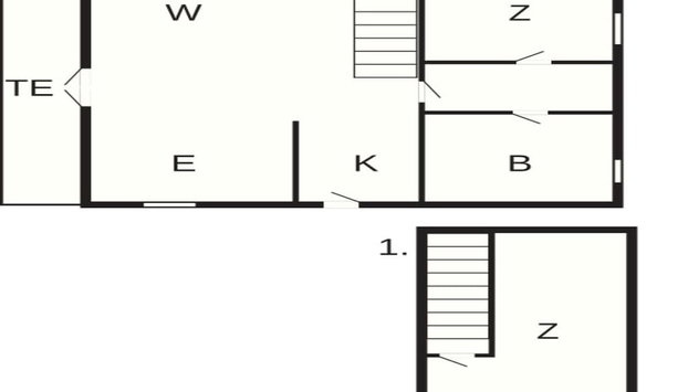 5 Person Holiday Home in Millinge - Foto 2, Planta do andar