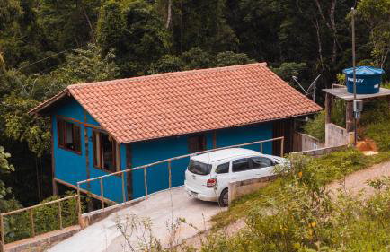 Ecocasa azul - Chalé na mata - Foto 39
