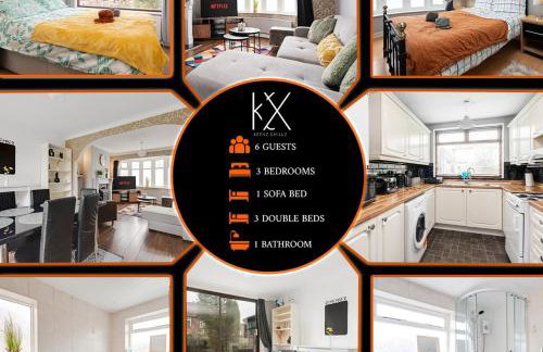 Elegant 3-Bedroom Manchester Retreat Free Parking KeenzChillz - Foto 24