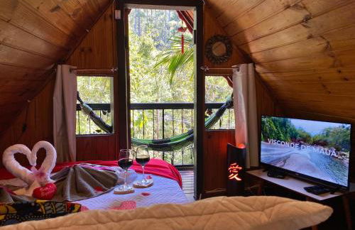 Chalé 1 Alto na Montanha, com lareira e wi-fi - Foto 35