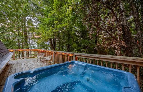 Big Mountain View! Downtown Gatlinburg Chalet Village! Hot Tub! Fan Favorite! AFrame Dreams! Magazine-Featured! Stunning Interiors! Little Green Cabin - Photo 58