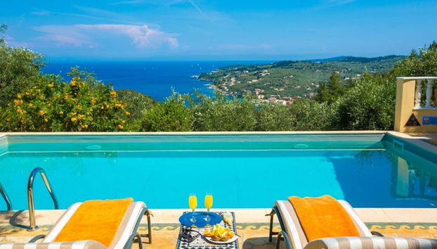 Anastasia Villa - Timeless Elegant Sanctuary With Panoramic Views - Foto 2, Habitación