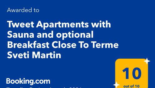Tweet Apartments with Sauna and optional Breakfast Close To Terme Sveti Martin - Foto 3