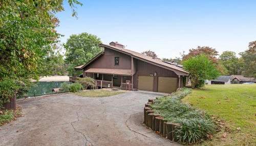 Lakefront Home Dock Covered Deck Fire Pit Dogs OK - Foto 5