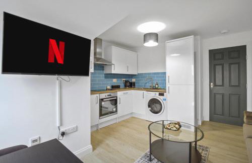 Modern Apartment I Self Check-in I Wi-Fi I Free Private Parking I Sleeps 3 - Foto 9