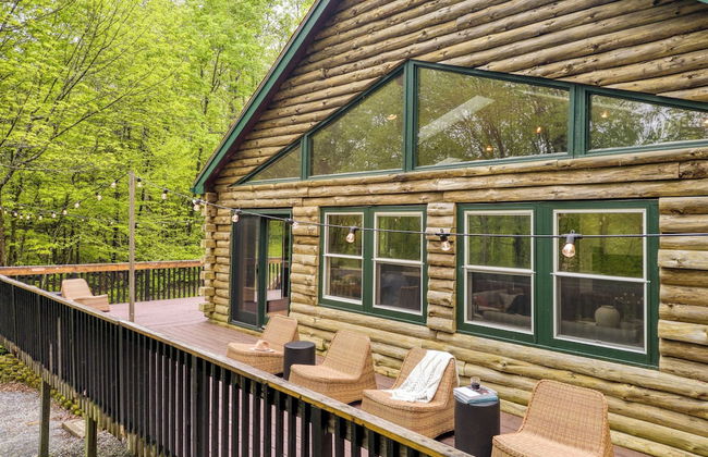 Half Moon by Avantstay 4BR Cabin w/ Large Deck & Yard w/ Patio & Outdoor Dining - Foto 24