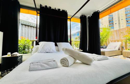 Loft atypique 130 m2 Clim patio couvert et terrasse pkg gratuit tram à 5mn à pied un accès direct au centre-ville - Foto 14