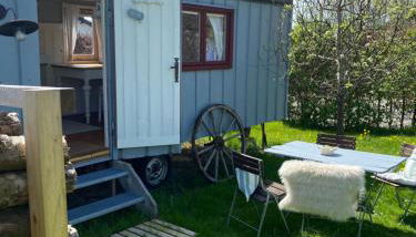 Bei uns im Allgäu - Gästewagen Hoimelig mit Solardusche - Foto 3, Garden