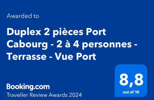 Duplex 2 pièces Port Cabourg - 2 à 4 personnes - Terrasse - Vue Port - Proche Plage - Foto 22