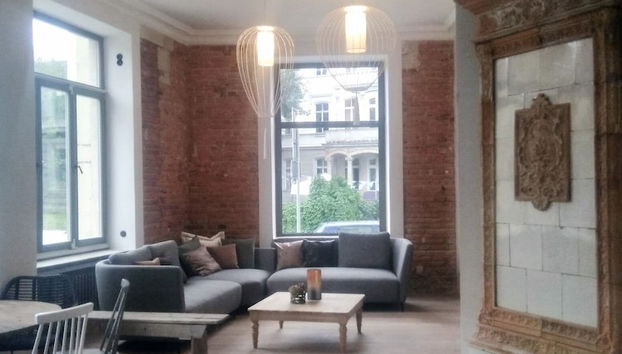 Zona de estar del vestíbulo