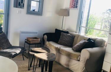 Bel Air Studios-Terrasse couverte-Jardinet-Vue Pont de Normandie-Parking privé - Foto 29