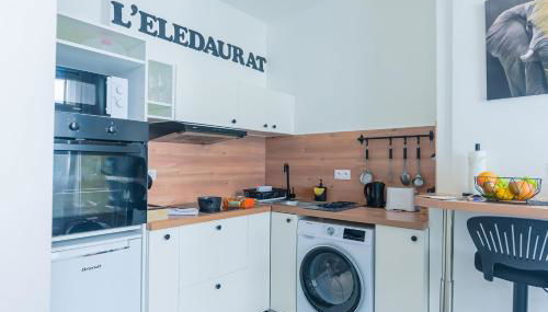 L'ELEDAURAT - Centre ville Riom - Idéal professionnel - Proche Clermont Ferrand - Foto 4, stove