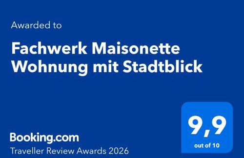 Fachwerk Maisonette Wohnung mit Stadtblick - Foto 9