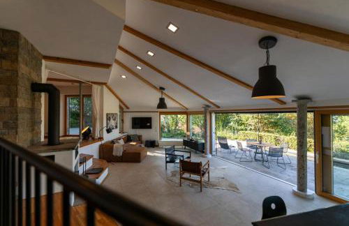 Ferienhaus hoch über dem Taubertal mit fantastischem Weitblick, Dachterrasse, 2000m2 großem Grundstück und Kamin - Foto 38