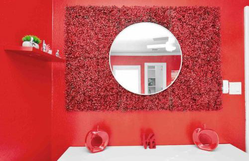 Prolific Red Luxe: Private Deck + Stylish Living - Photo 15