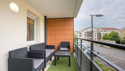 Spacieux - 4 pers' - Balcon - 2 lits - Parking - Photo 5