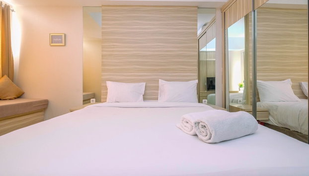 Warm and Homey Studio at The Oasis Cikarang Apartment - Foto 2, Habitación