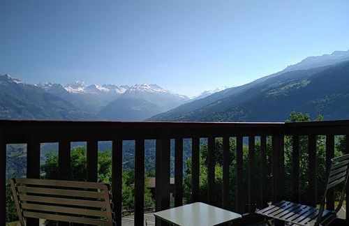 Montchavin La Plagne, pistes 50m, balcon vue Mont Blanc - Foto 1