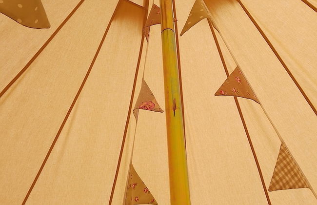 5m xl Bell Tent With log Burner, Near Whitby - Foto 9