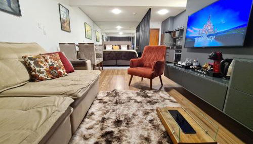 Loft Cama King 3 min do centrinho by HospedaHost - Foto 5