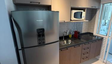 Loft Moderno Manobrista e Equipado - 2 min Shoppings - Foto 1, stove, minibar