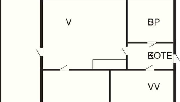 6 Person Holiday Home in Allinge - Foto 2, Plano