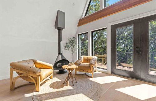 Aframe River Retreat, Sauna, Hot Tub, Workspace, New Build! - Foto 15