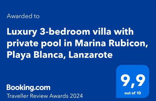 Luxury 3-bedroom villa with heated private pool - in Marina Rubicon, Playa Blanca, Lanzarote - Foto 22