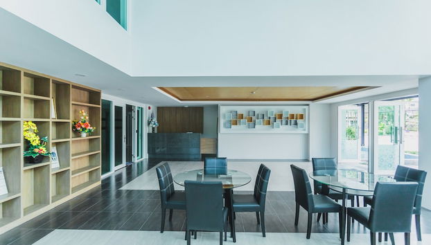 Zona de estar del vestíbulo