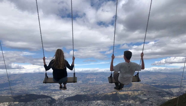 Swing in the clouds