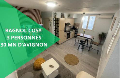 Bagnol Cosy- 4 personnes - 30 minutes Avignon - Foto 1