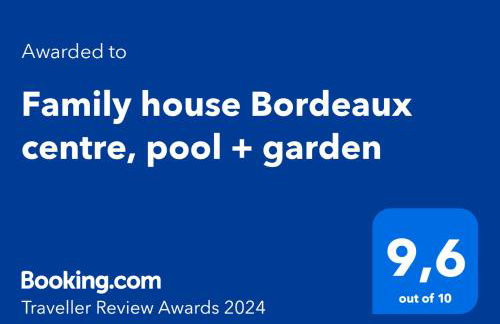 Family house Bordeaux centre, pool, garden, air conditioning - Foto 32
