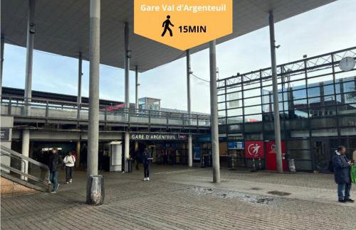 "MoonLighT" Gare à 10min de PARIS, WIFI, TERRASSE , PARKING - Foto 15