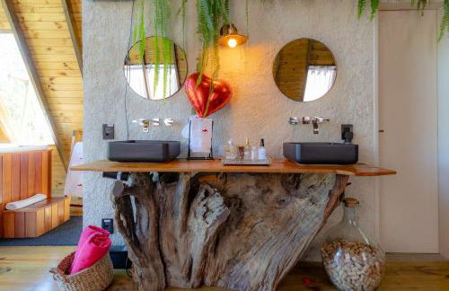 Chale Alcantara Jacuzzi, Lareira e Deck com Vista - Foto 19