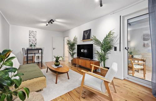 EDLER WOHNRAUM Elegantes Apartment mit Balkon, Boxspringbett, Kaffeevollautomat, Lift & Parkplatz - Foto 3