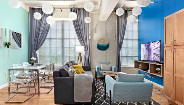 Downtown Durham 2BR Apt Walk Everywhere & Wifi - Foto 2, Quarto