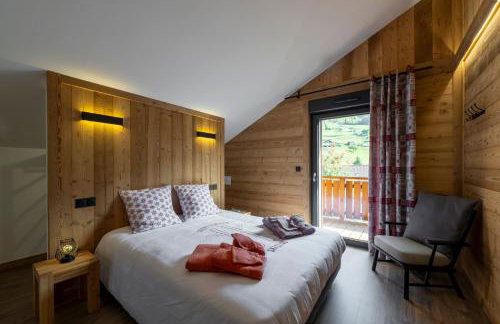 Chalet paisible 3 étoiles Sauna, Cheminée, Terrasse Sud, Vue montagne, Bois & Pierre authentique et confort moderne - Photo 21