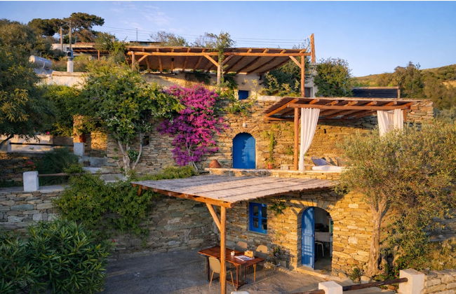 Villa Kotseli: Traditional Stone House with Pool & Sunset Sea Views - Foto 30