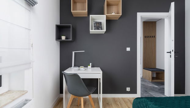 Black and Grey Apartment by Renters - Foto 5, Habitación