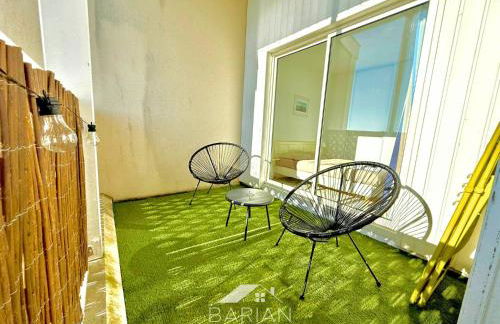 Vue Mer et Piscine, avec Balcon - 1 min de la plage - Foto 6