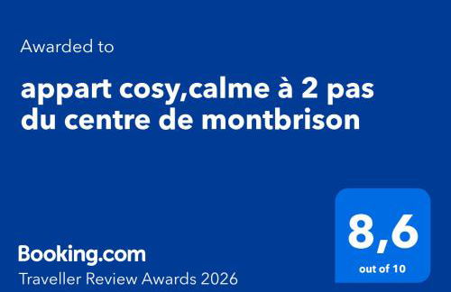 appart cosy,calme à 2 pas du centre de montbrison - Foto 3