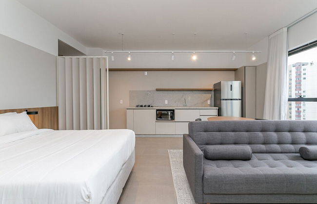 Studios Tower by Viva - Prédio com piscina e estacionamento no centro de Floripa - Foto 3