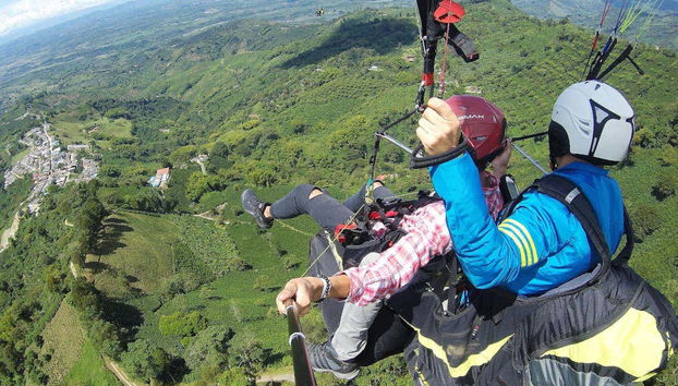 Flying over Quindío