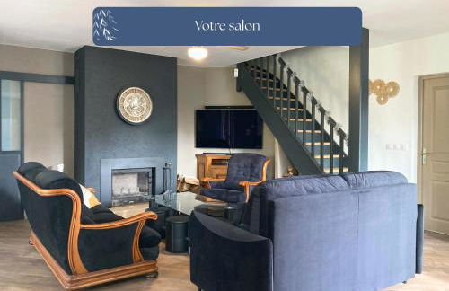 Grand Gîte Le Saule en Scie - 3 étoiles - Spa chauffé, 12 à 14 pers, jardin clos, 30 mn PuyduFou - Foto 9