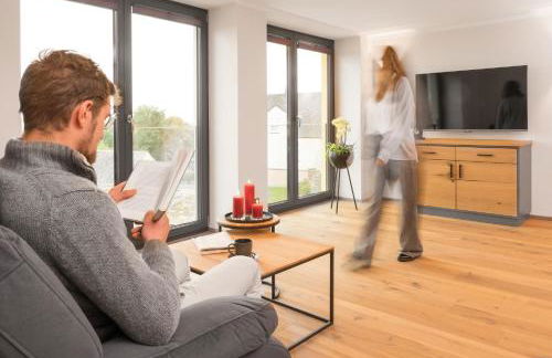 Ferienwohnung im Chaletstil Schlossblick 51 qm Wellness Fitness Sauna Bergrödelhof - Foto 1