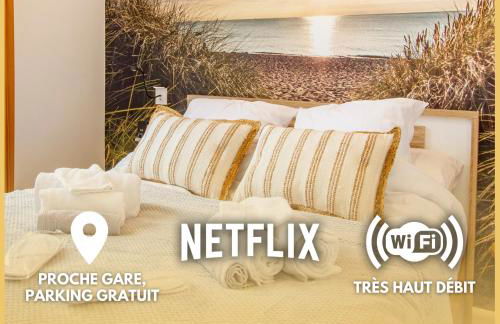 Soleil d'Été - Netflix & Wifi - Balcon - Climatisation - Parking Gratuit - check-in 24H24 - Emplacement Vélos - GoodMarning - Foto 1