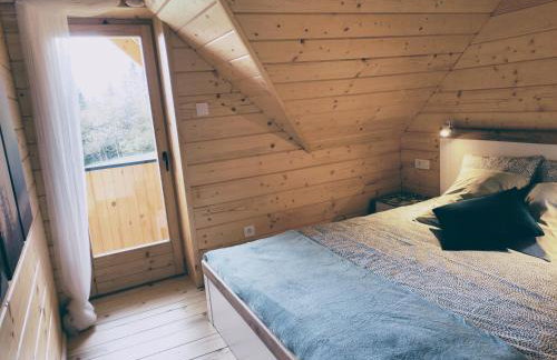 Borowikowe Zacisze drewniane domy z kominkami - Foto 32