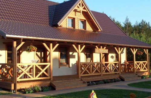 Dom drewniany na Kaszubach, rzeka, las, pola, niedaleko jeziora - Foto 21