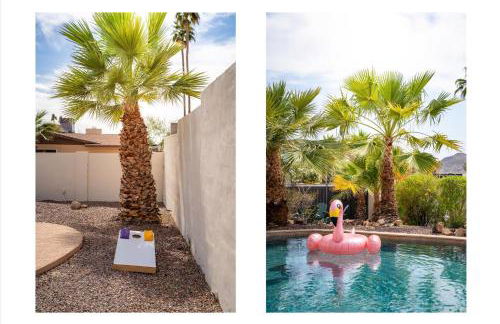 Game Room Resort Pool HotTub Modern Desert Oasis - Foto 53