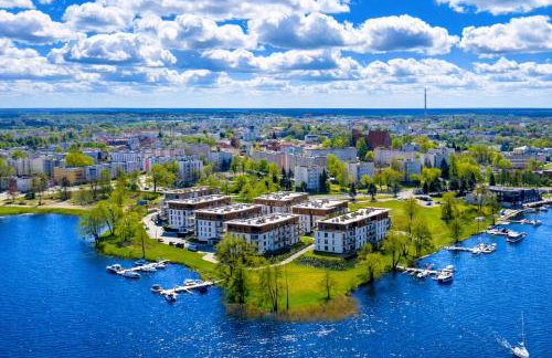 Marina Glamour - 3pok, widok na jezioro, klimatyzacja, parking podziemny, winda, Netflix - Foto 24